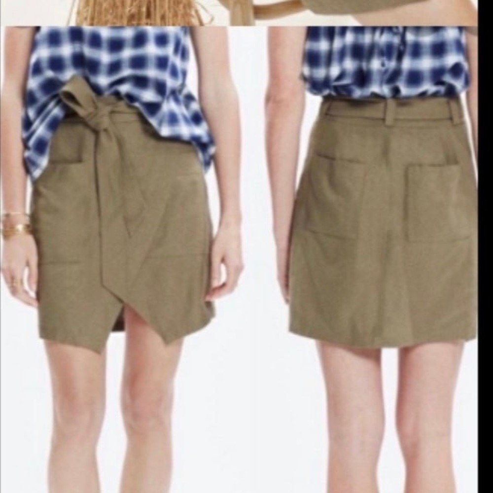 Madewell Linen Mini Skirt